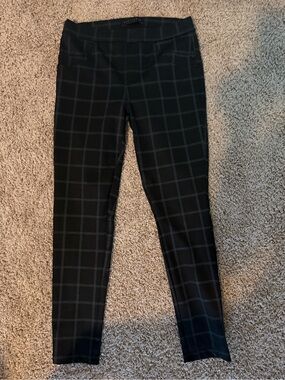 Sanctuary Black Windowpane Ponte Ankle Pants